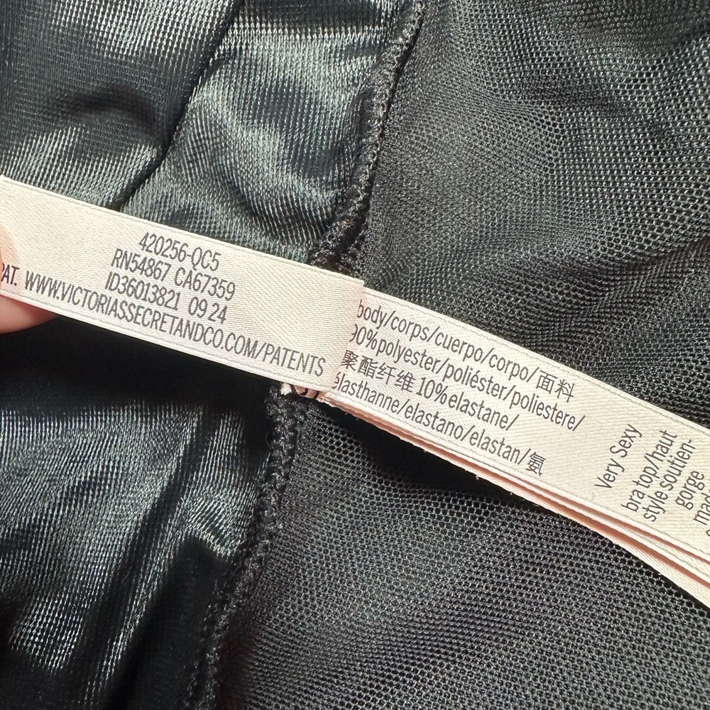 VS • Very Sexy Star Struck Shine Velvet Corset Bra Top - Picture 4 of 13